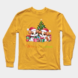 A Cute Puppy Christmas Long Sleeve T-Shirt